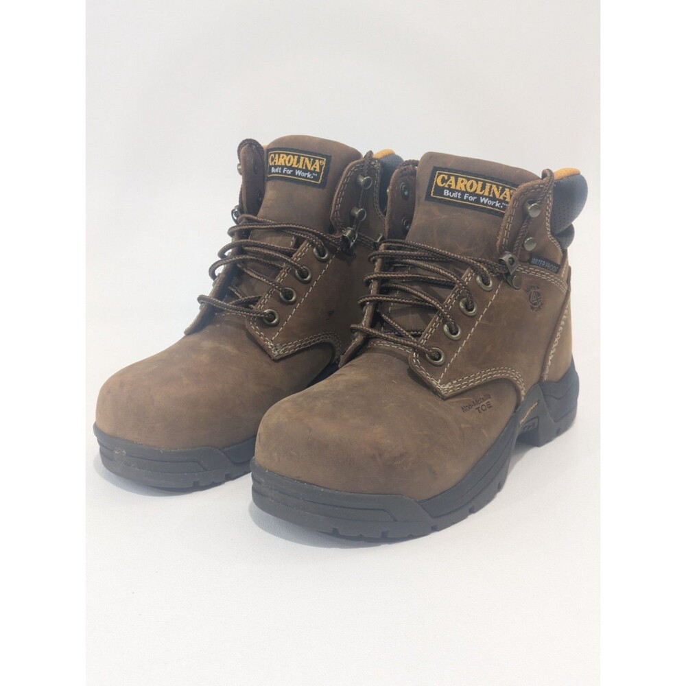 Carolina Shoe 6" Work Boot, Brown, 7 M